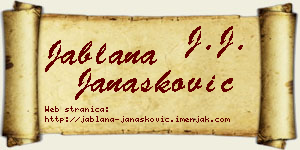 Jablana Janašković vizit kartica